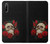 S3753 ダークゴシックゴススカルローズ Dark Gothic Goth Skull Roses Sony Xperia L4 バックケース、フリップケース・カバー