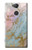 S3717 ローズゴールドブルーパステル大理石グラフィックプリント Rose Gold Blue Pastel Marble Graphic Printed Sony Xperia XA2 バックケース、フリップケース・カバー