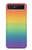 S3698 LGBTグラデーションプライドフラグ LGBT Gradient Pride Flag Samsung Galaxy Z Flip 5G バックケース、フリップケース・カバー