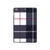 S3452 チェック柄 Plaid Fabric Pattern iPad mini 4, iPad mini 5, iPad mini 5 (2019) タブレットケース
