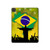 S2981 ブラジルサッカー Brazil Football Soccer Map Flag iPad Pro 11 (2021,2020,2018, 3rd, 2nd, 1st) タブレットケース