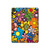 S3281 カラフルなヒッピーの花のパターン Colorful Hippie Flowers Pattern iPad Pro 11 (2021,2020,2018, 3rd, 2nd, 1st) タブレットケース