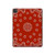 S3355 赤バンダナパターン Bandana Red Pattern iPad Pro 11 (2021,2020,2018, 3rd, 2nd, 1st) タブレットケース