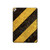 S2231 黄色と黒のラインハザードストライプ Yellow and Black Line Hazard Striped iPad Pro 12.9 (2015,2017) タブレットケース