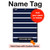S2767 ネイビーホワイトストライプ Navy White Striped iPad Pro 10.5, iPad Air (2019, 3rd) タブレットケース