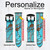 CA0406 アクアターコイズ宝石グラフィックプリント Aqua Turquoise Gemstone Graphic Printed レザーシリコン サムスン スマート ウォッチバンド