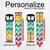 CA0283 カラフルなシェブロンジグザグパターン Rainbow Colorful Shavron Zig Zag Pattern レザーシリコン フォッシル スマート ウォッチバンド
