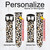 CA0681 ヒョウのパターン Fashionable Leopard Seamless Pattern レザーシリコン 腕時計バンド