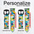 CA0694 モザイクアートグラフィック Abstract Art Mosaic Tiles Graphic レザーシリコン 腕時計バンド