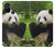 S1073 パンダは食べるのが楽しみ Panda Enjoy Eating OnePlus Nord N10 5G バックケース、フリップケース・カバー