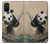S2210 パンダふわふわアートの絵画 Panda Fluffy Art Painting OnePlus Nord N10 5G バックケース、フリップケース・カバー