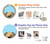 S2669 犬の足 骨 可愛い漫画のパターン Cute Dog Paws Bones Cartoon OnePlus Nord N10 5G バックケース、フリップケース・カバー
