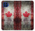 S2490 カナダメープルリーフ旗 Canada Maple Leaf Flag Texture Motorola One 5G バックケース、フリップケース・カバー