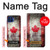S2490 カナダメープルリーフ旗 Canada Maple Leaf Flag Texture Motorola One 5G バックケース、フリップケース・カバー