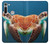 S3497 ウミガメ Green Sea Turtle Motorola Moto G8 バックケース、フリップケース・カバー