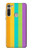S3678 カラフルなレインボーバーティカル Colorful Rainbow Vertical Motorola Moto G8 バックケース、フリップケース・カバー