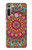 S3694 ヒッピーアートパターン Hippie Art Pattern Motorola Moto G8 バックケース、フリップケース・カバー