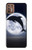 S3510 ドルフィン Dolphin Moon Night Motorola Moto G9 Plus バックケース、フリップケース・カバー