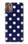 S3533 ブルーの水玉 Blue Polka Dot Motorola Moto G9 Plus バックケース、フリップケース・カバー