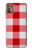 S3535 レッドギンガム Red Gingham Motorola Moto G9 Plus バックケース、フリップケース・カバー