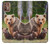 S3558 くまの家族 Bear Family Motorola Moto G9 Plus バックケース、フリップケース・カバー