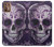 S3582 紫の頭蓋骨 Purple Sugar Skull Motorola Moto G9 Plus バックケース、フリップケース・カバー