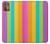 S3678 カラフルなレインボーバーティカル Colorful Rainbow Vertical Motorola Moto G9 Plus バックケース、フリップケース・カバー