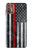 S3687 消防士細い赤い線アメリカの国旗 Firefighter Thin Red Line American Flag Motorola Moto G9 Plus バックケース、フリップケース・カバー