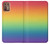 S3698 LGBTグラデーションプライドフラグ LGBT Gradient Pride Flag Motorola Moto G9 Plus バックケース、フリップケース・カバー