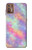 S3706 パステルレインボーギャラクシーピンクスカイ Pastel Rainbow Galaxy Pink Sky Motorola Moto G9 Plus バックケース、フリップケース・カバー