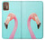 S3708 ピンクのフラミンゴ Pink Flamingo Motorola Moto G9 Plus バックケース、フリップケース・カバー