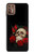 S3753 ダークゴシックゴススカルローズ Dark Gothic Goth Skull Roses Motorola Moto G9 Plus バックケース、フリップケース・カバー