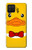 S2760 イエロー アヒル タキシード 漫画 Yellow Duck Tuxedo Cartoon Samsung Galaxy A42 5G バックケース、フリップケース・カバー