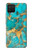 S2906 アクアターコイズ宝石グラフィックプリント Aqua Turquoise Stone Samsung Galaxy A42 5G バックケース、フリップケース・カバー