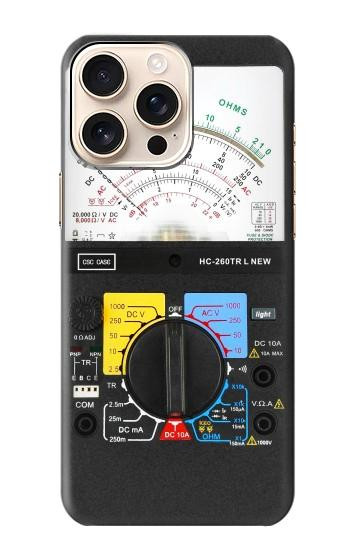 Iphone Multimeter S2660 アナログマルチメータグラフィックプリント Analog Multimeter Graphic Printed iPhone 16 ...
