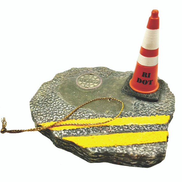 RI DOT Pot Hole ornament