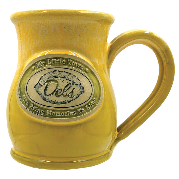 14 oz. limited edition Del's lemon hand-thrown mug