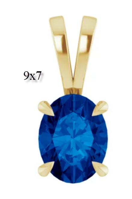 sapphire pendant