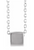 14kwg 5mm cube slide necklace 18"