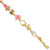 14kyg  Multi-Color Enamel Beach Theme Bracelet 7.25"