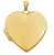 14kyg polished heart shaped locket pendant