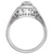 14kwg 1/6ct diamond filigree ring (side)