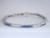 Custom design channel set princess cut sapphire/diamond bracelet