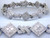 Custom design square diamond cluster/pave' link bracelet