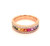 Multi-color sapphire and diamond ring.