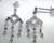 Custom design diamond chandelier drop dangle earrings