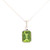 14kwg Peridot and diamond pendant