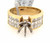 18kyg 1.41cttw PC diamonds semi mount ring