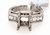 18kwg straight baguette diamond semi mount ring