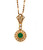 18kyg vintage style Emerald/diamond pendant